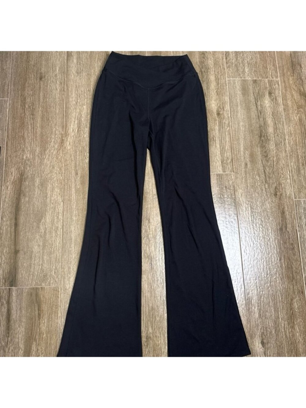 Halara Crossover Flare Yoga Leggings Tall Black Medium